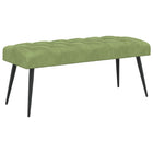 Bank lichtgroen fluweel 110x40x46 cm