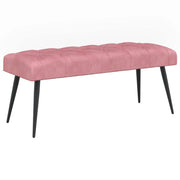 Bank 110x40x46 cm roze fluweel