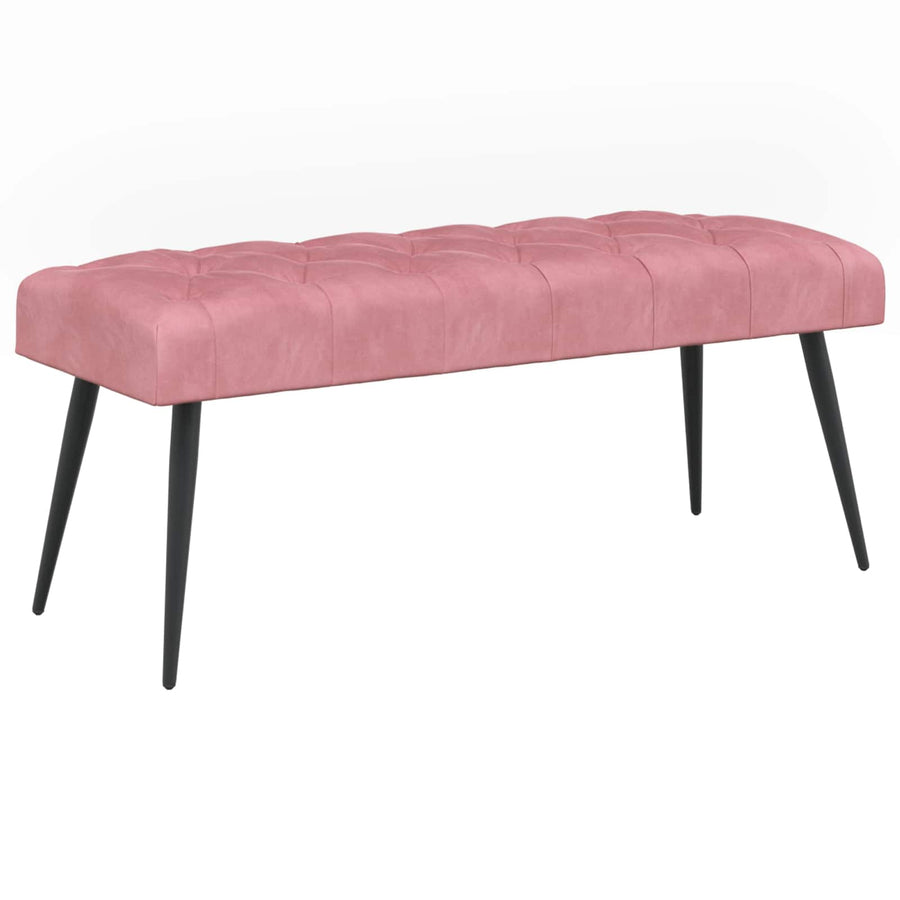 Bank met knoopverstelling Roze 110 x 40 x 46 cm Fluweel