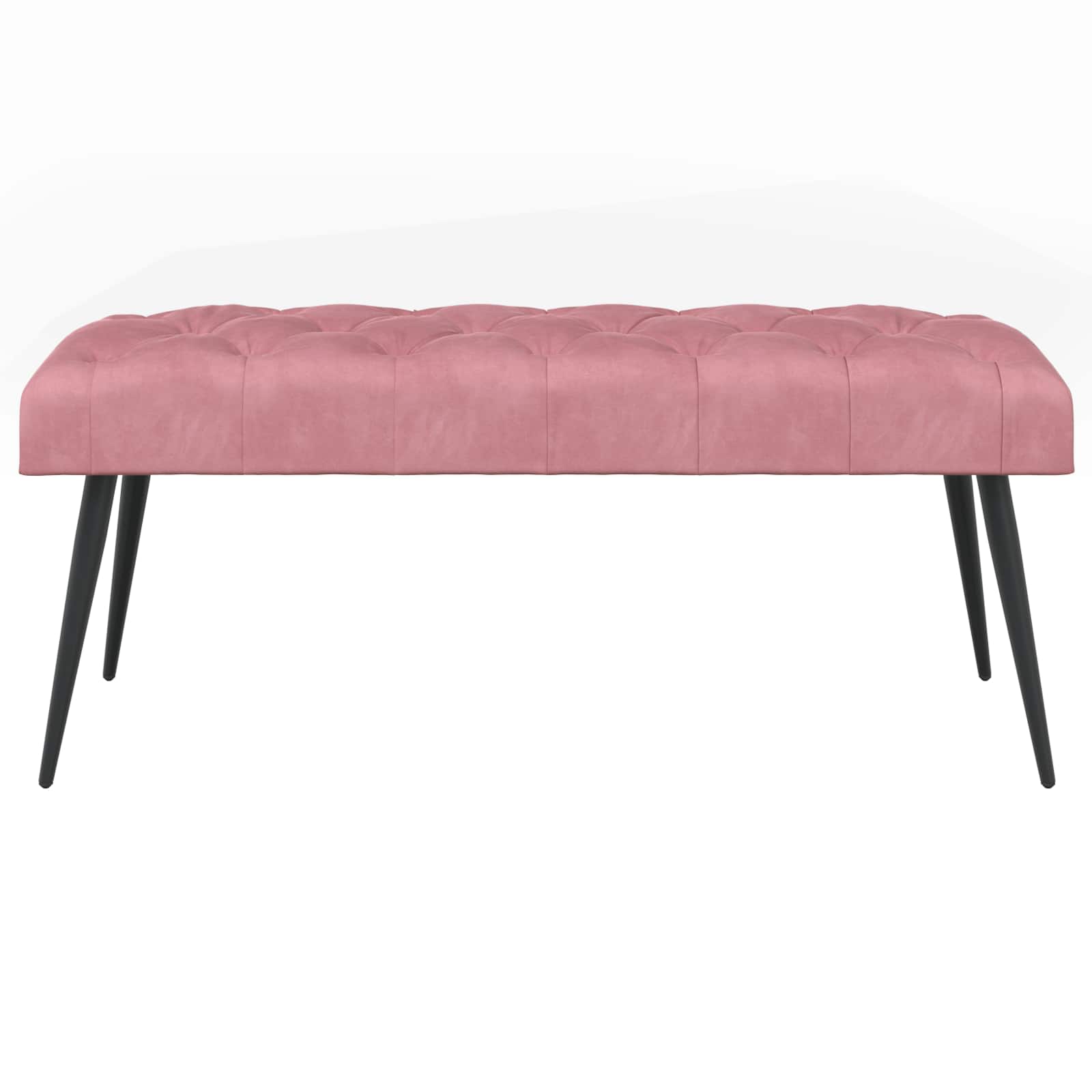 Bank met knoopverstelling Roze 110 x 40 x 46 cm Fluweel