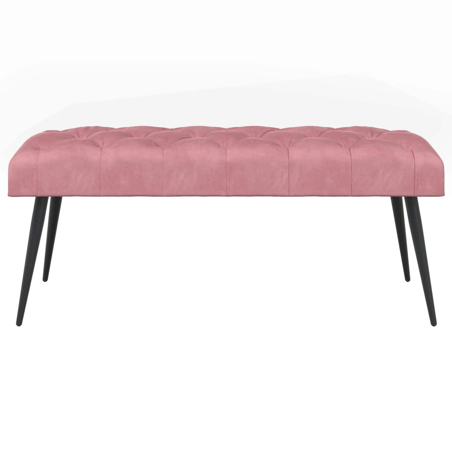 Bank met knoopverstelling Roze 110 x 40 x 46 cm Fluweel