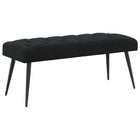 Bank 110x40x46 cm zwart fluweel