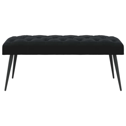 Bank met knoopverstelling Zwart 110 x 40 x 46 cm Fluweel