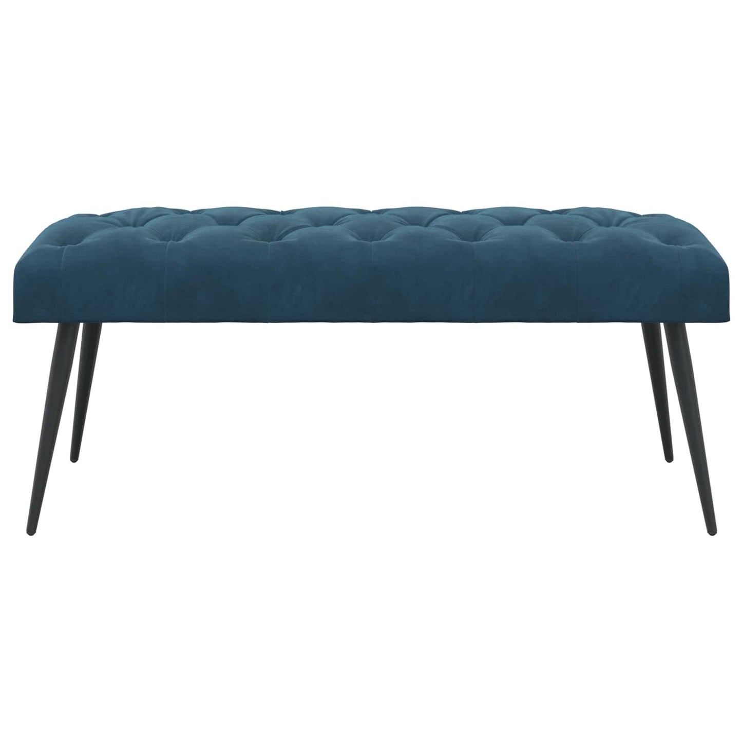 Bank met knoopverstelling Blauw 110 x 40 x 46 cm Fluweel