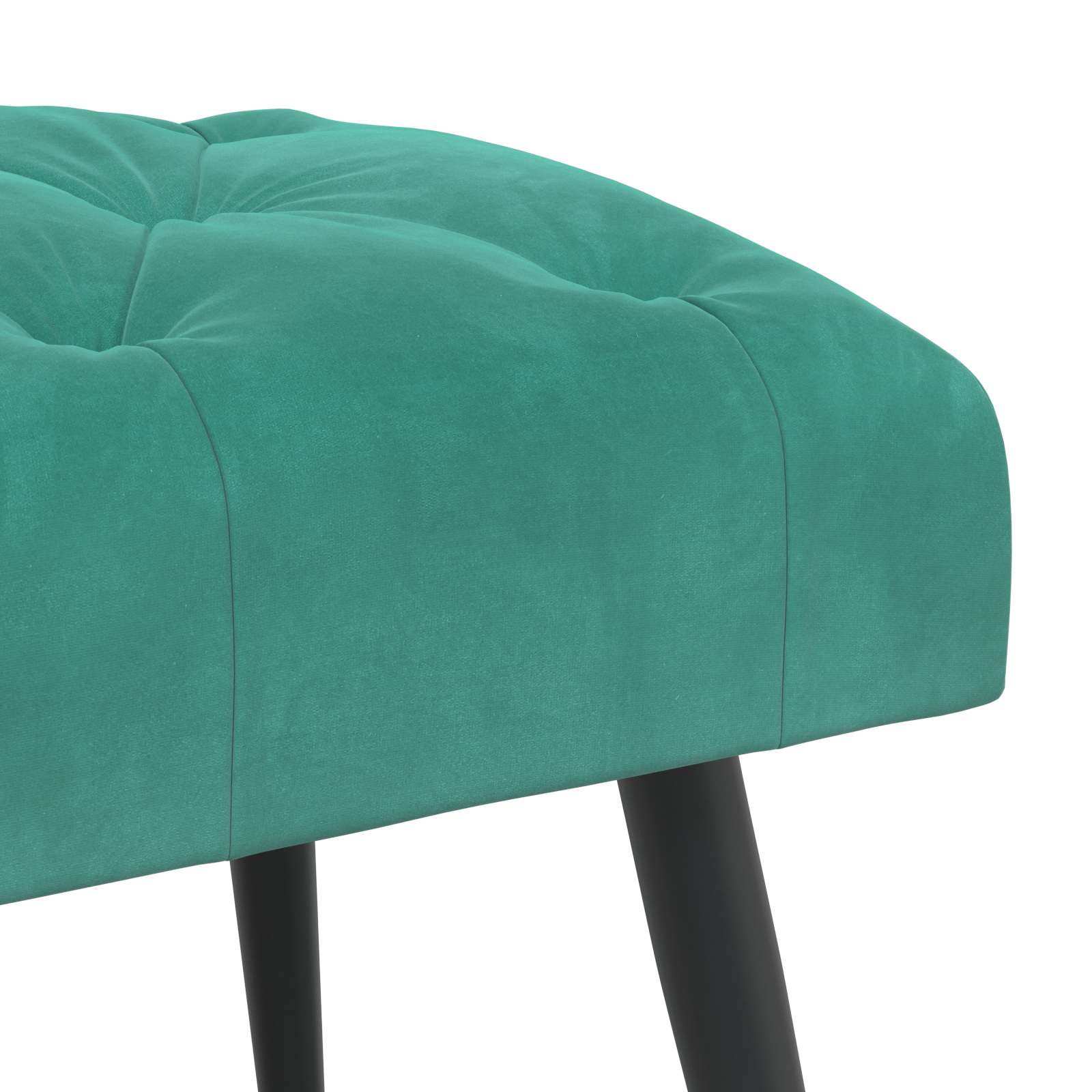 Bank met knoopverstelling Turquoise 110 x 40 x 46 cm Fluweel