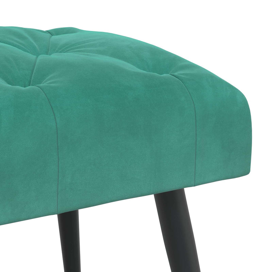 Bank met knoopverstelling Turquoise 110 x 40 x 46 cm Fluweel