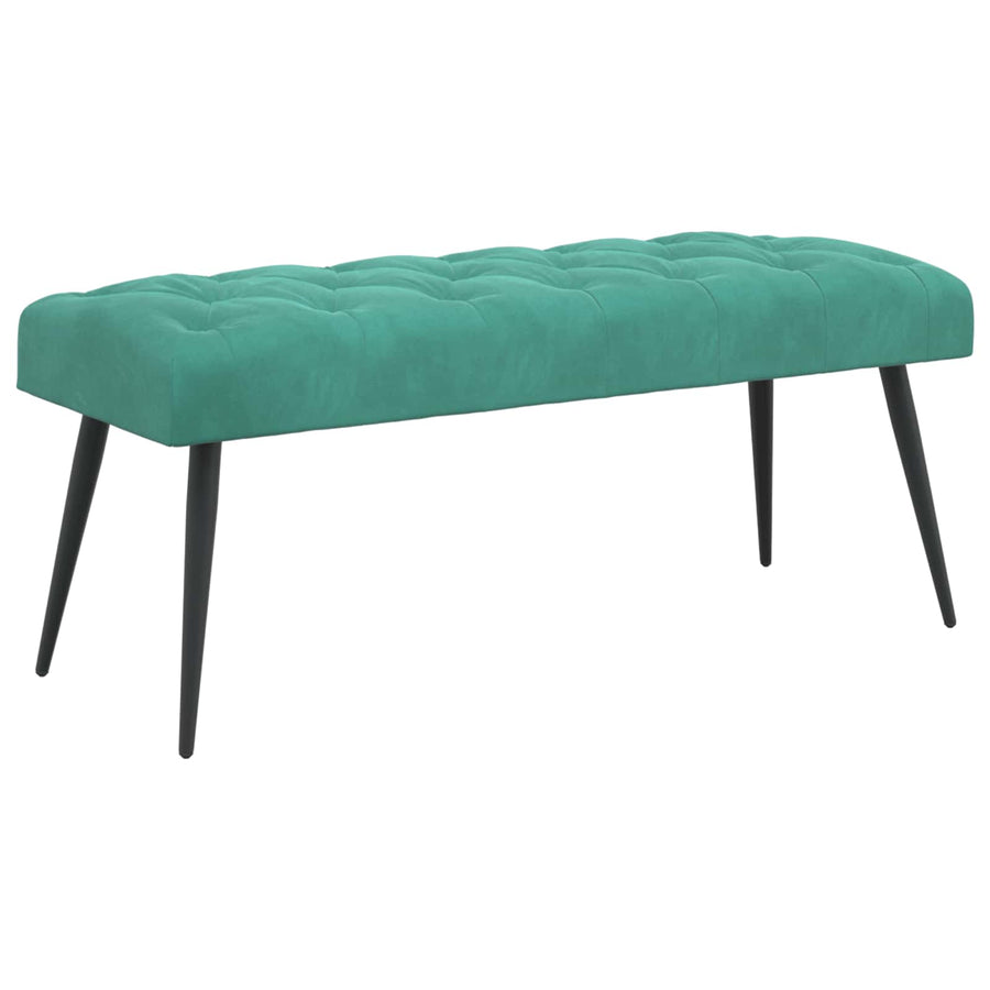 Bank met knoopverstelling Turquoise 110 x 40 x 46 cm Fluweel