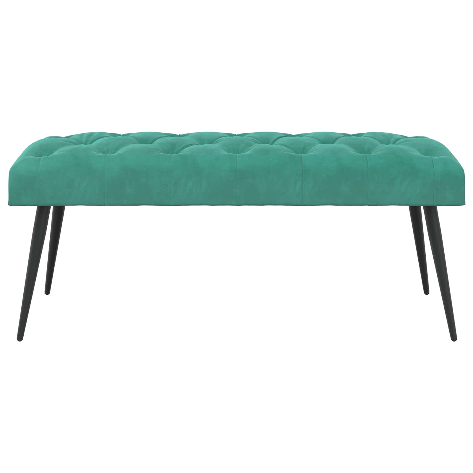 Bank met knoopverstelling Turquoise 110 x 40 x 46 cm Fluweel