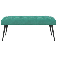 Bank met knoopverstelling Turquoise 110 x 40 x 46 cm Fluweel