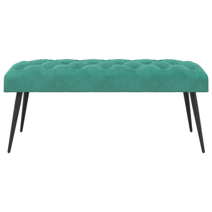 Bank met knoopverstelling Turquoise 110 x 40 x 46 cm Fluweel