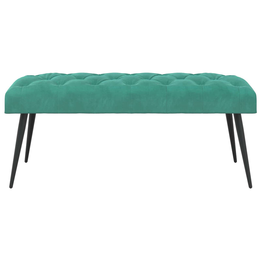Bank met knoopverstelling Turquoise 110 x 40 x 46 cm Fluweel