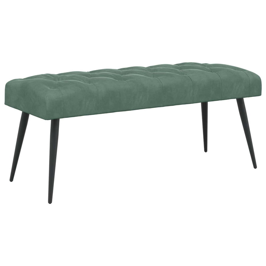 Bank met knoopverstelling Zeegroen 110 x 40 x 46 cm Fluweel