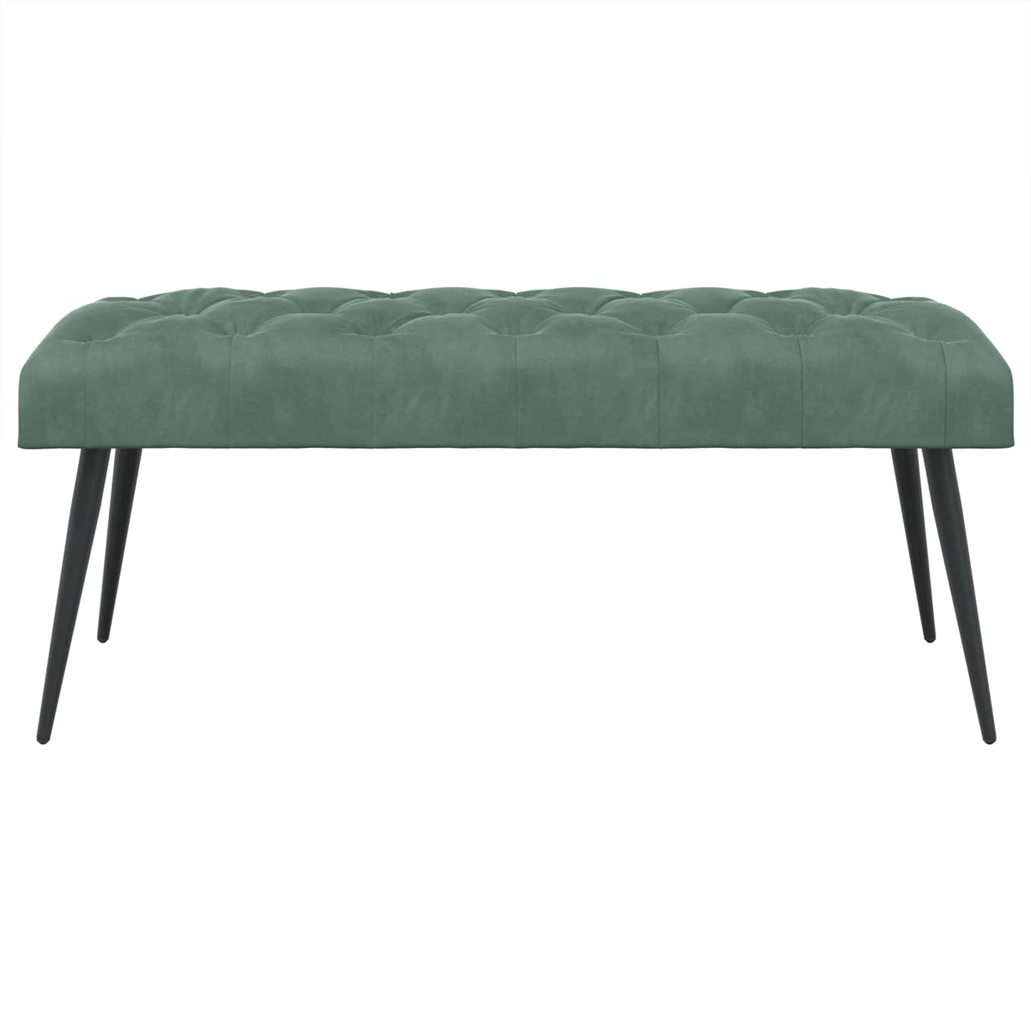 Bank met knoopverstelling Zeegroen 110 x 40 x 46 cm Fluweel