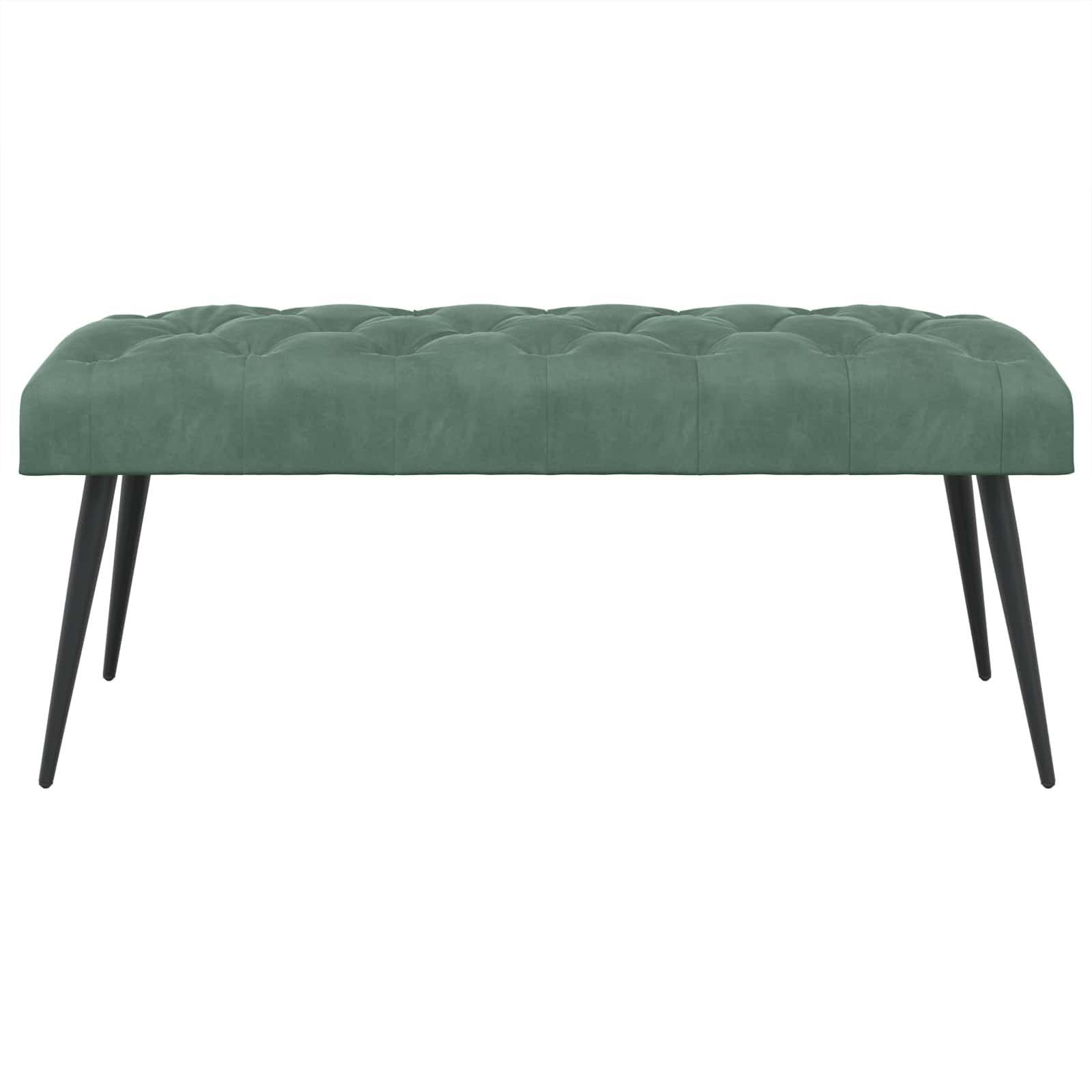 Bank met knoopverstelling Zeegroen 110 x 40 x 46 cm Fluweel