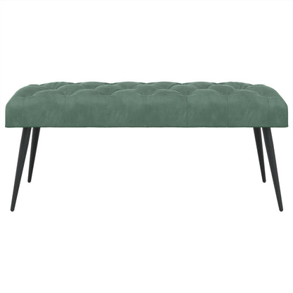 Bank met knoopverstelling Zeegroen 110 x 40 x 46 cm Fluweel