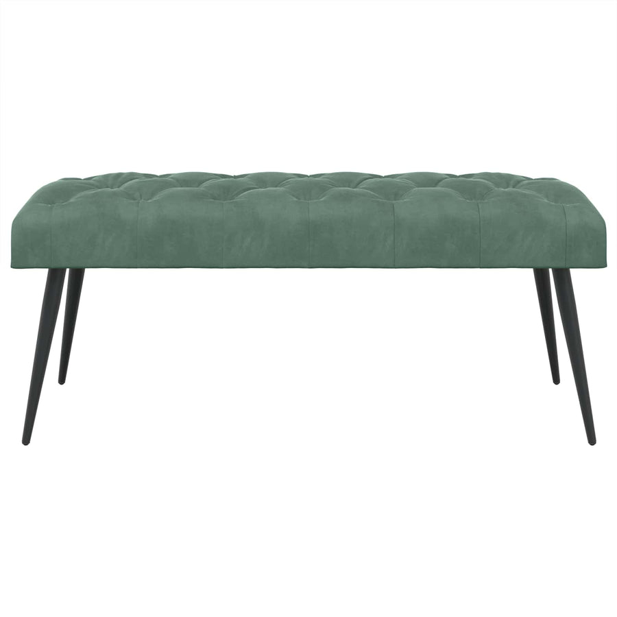 Bank met knoopverstelling Zeegroen 110 x 40 x 46 cm Fluweel