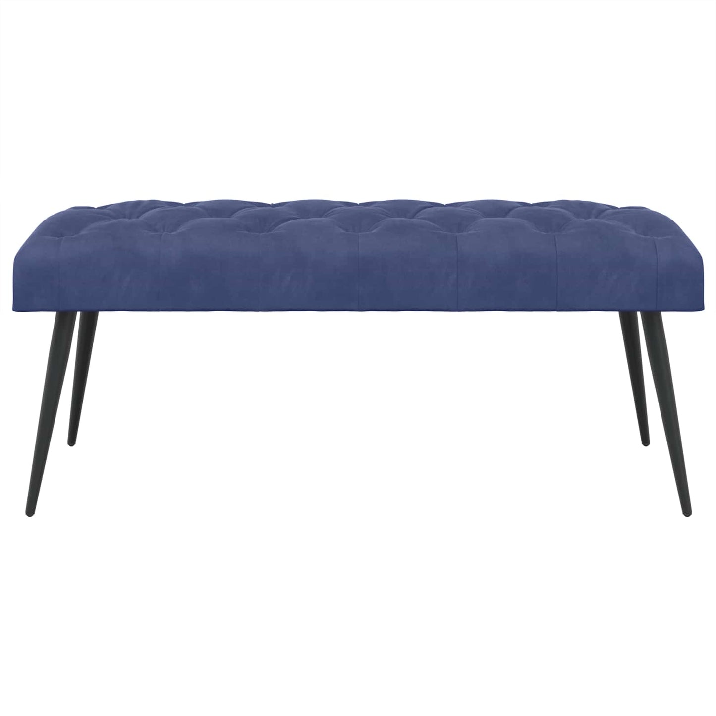 Bank met knoopverstelling Politieblauw 110 x 40 x 46 cm Fluweel