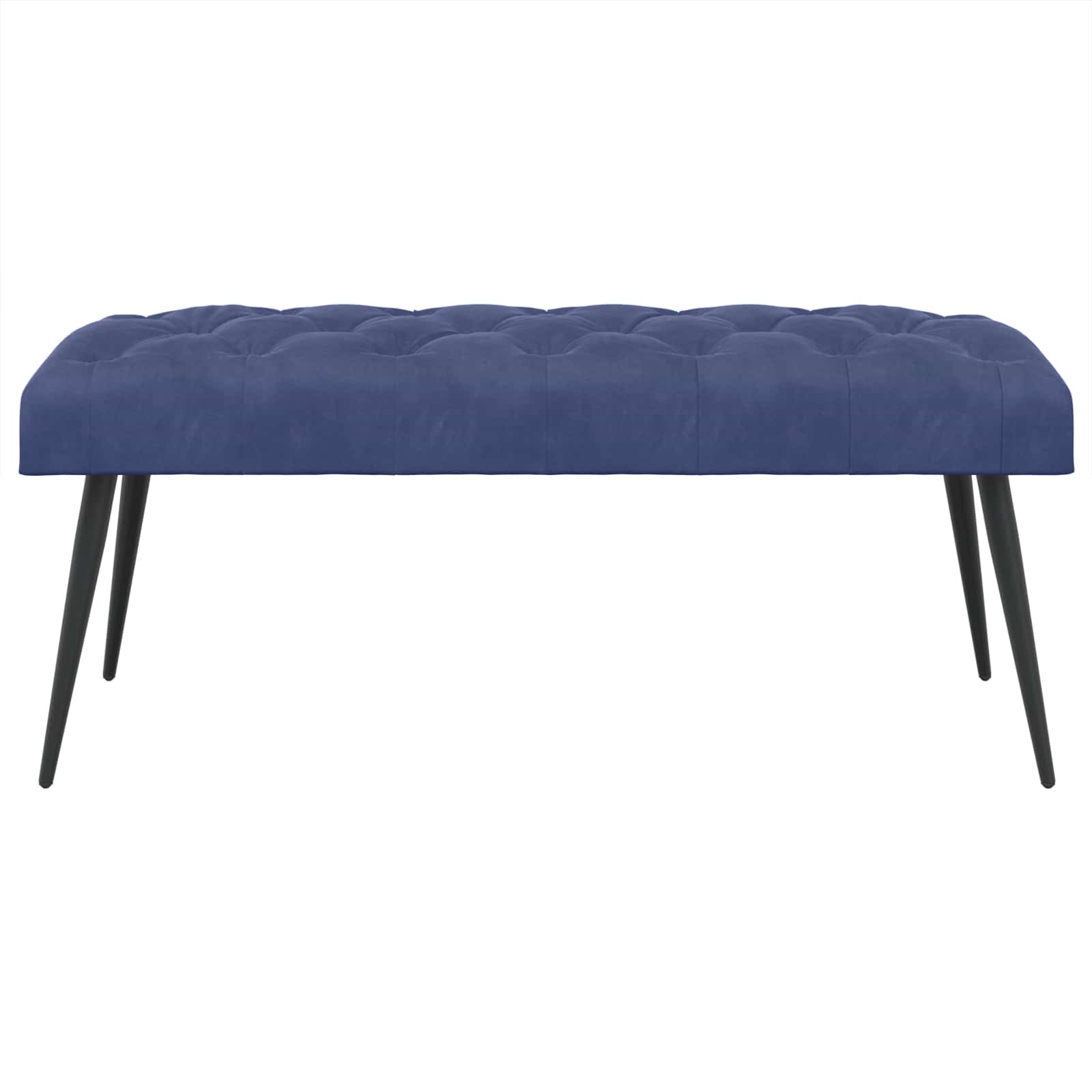 Bank met knoopverstelling Politieblauw 110 x 40 x 46 cm Fluweel