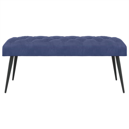 Bank met knoopverstelling Politieblauw 110 x 40 x 46 cm Fluweel