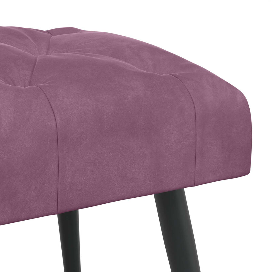 Bank met knoopverstelling Paars 110 x 40 x 46 cm Fluweel