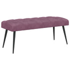 Bank fluweel paars 110x40x46 cm