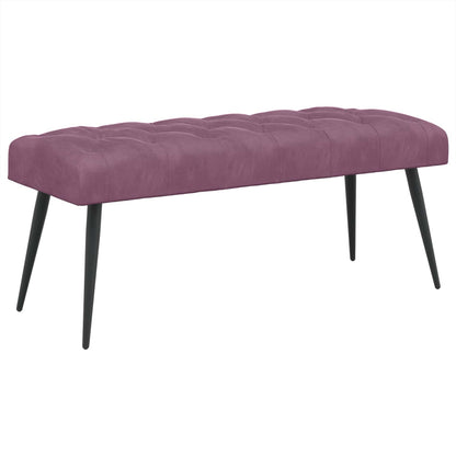 Bank met knoopverstelling Paars 110 x 40 x 46 cm Fluweel