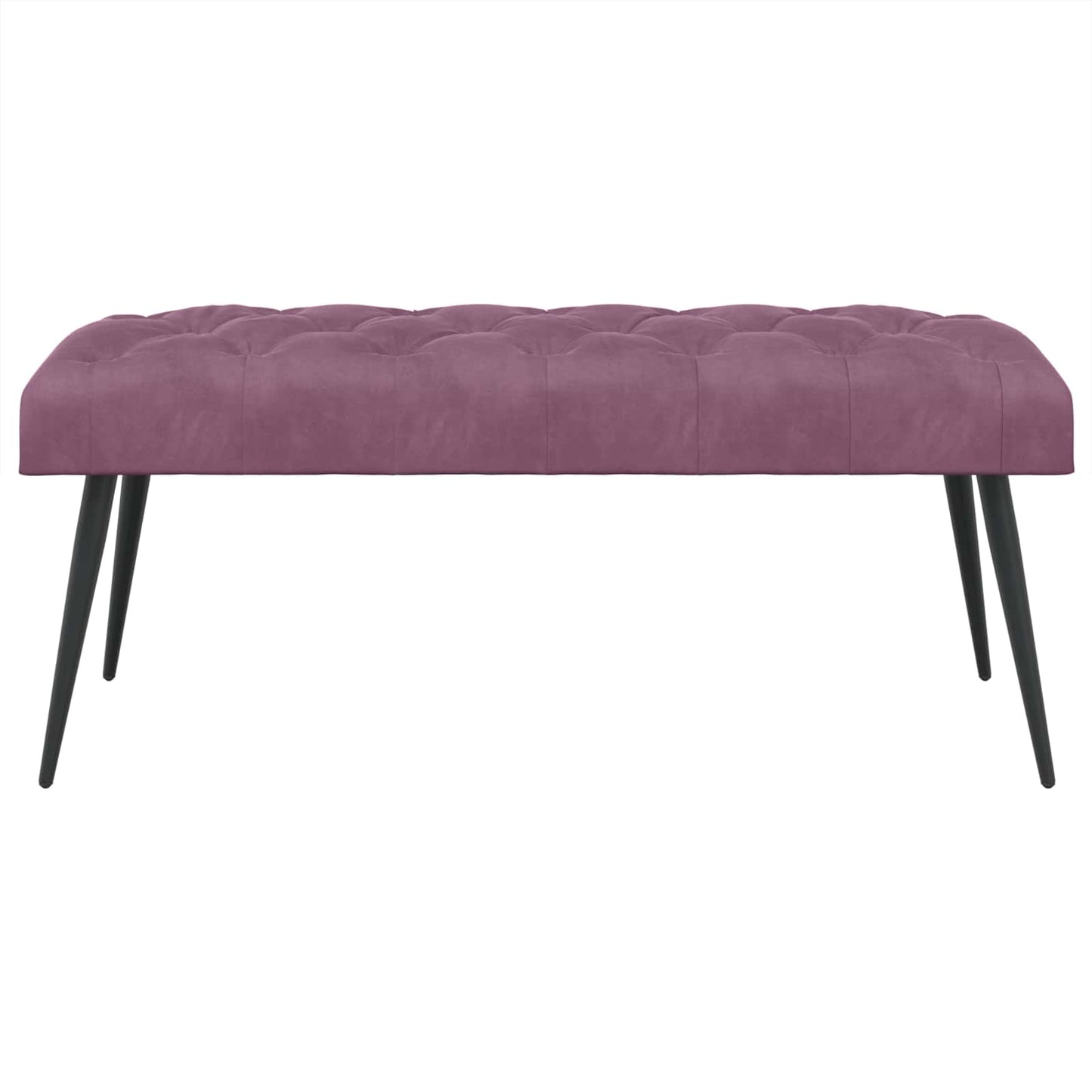 Bank met knoopverstelling Paars 110 x 40 x 46 cm Fluweel