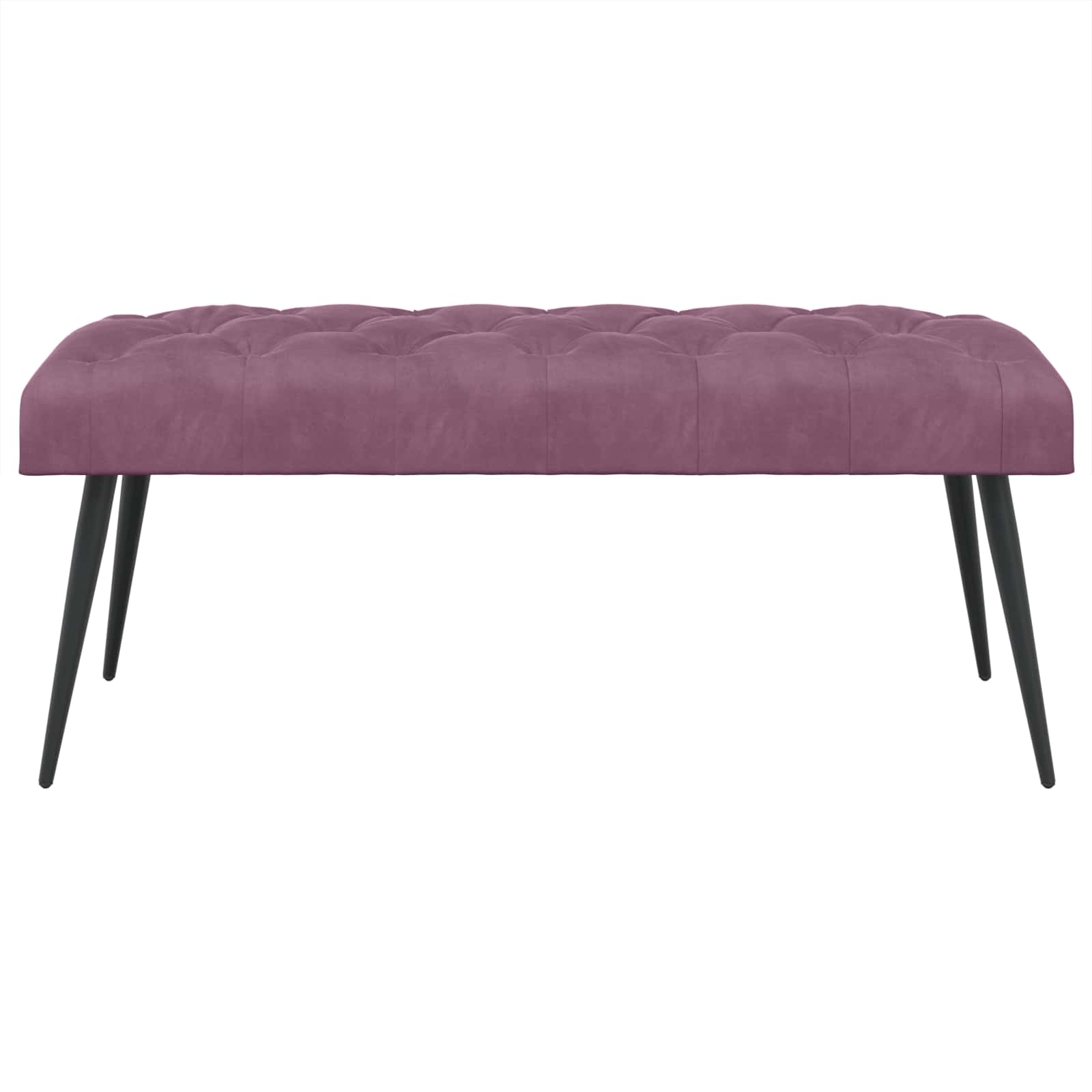 Bank met knoopverstelling Paars 110 x 40 x 46 cm Fluweel