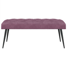 Bank met knoopverstelling Paars 110 x 40 x 46 cm Fluweel