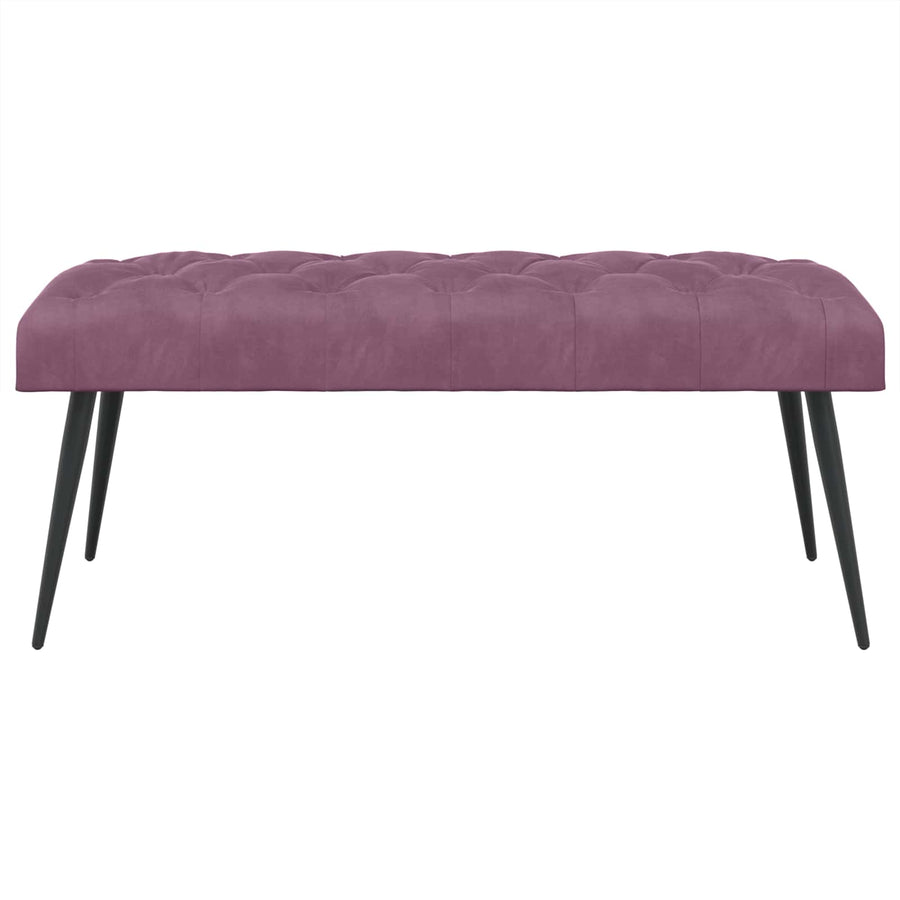 Bank met knoopverstelling Paars 110 x 40 x 46 cm Fluweel