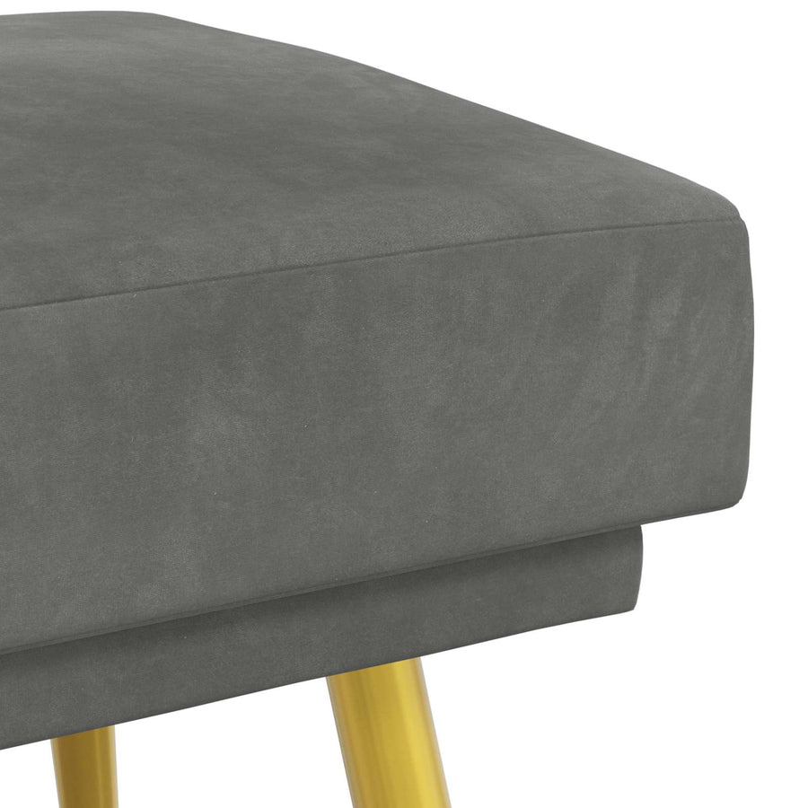 Dubbel Laagige Bank Donkergrijs 120 x 45 x 46 cm Fluweel