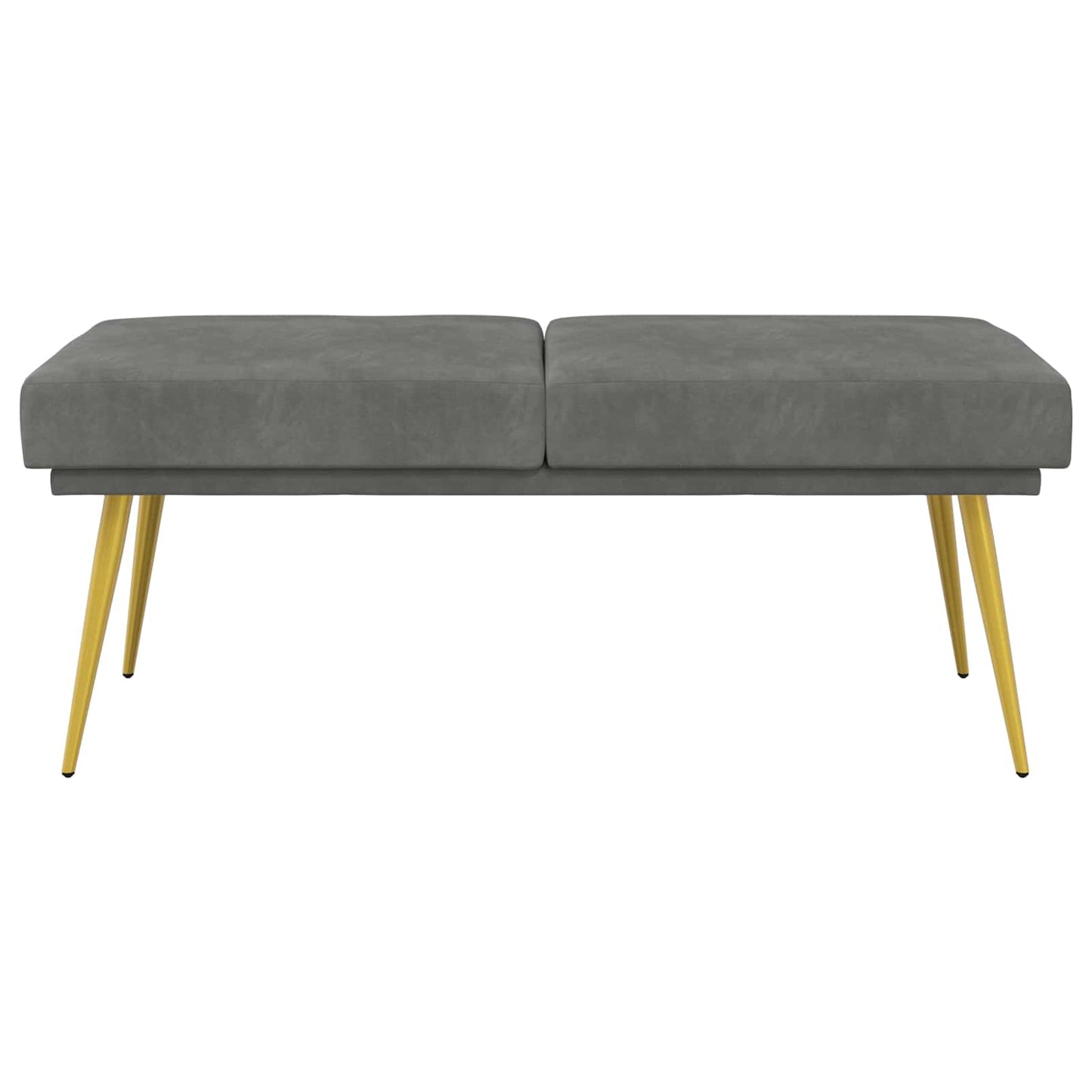 Dubbel Laagige Bank Donkergrijs 120 x 45 x 46 cm Fluweel