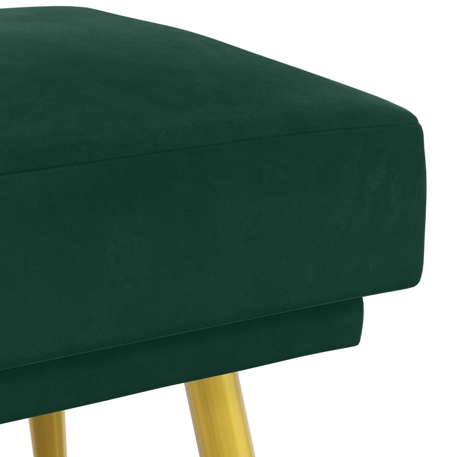 Dubbel Laagige Bank Donkergroen 120 x 45 x 46 cm Fluweel