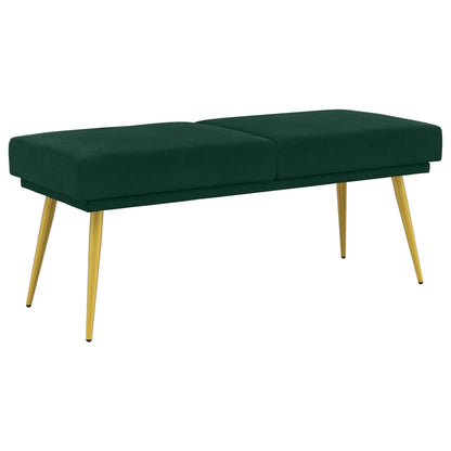 Dubbel Laagige Bank Donkergroen 120 x 45 x 46 cm Fluweel