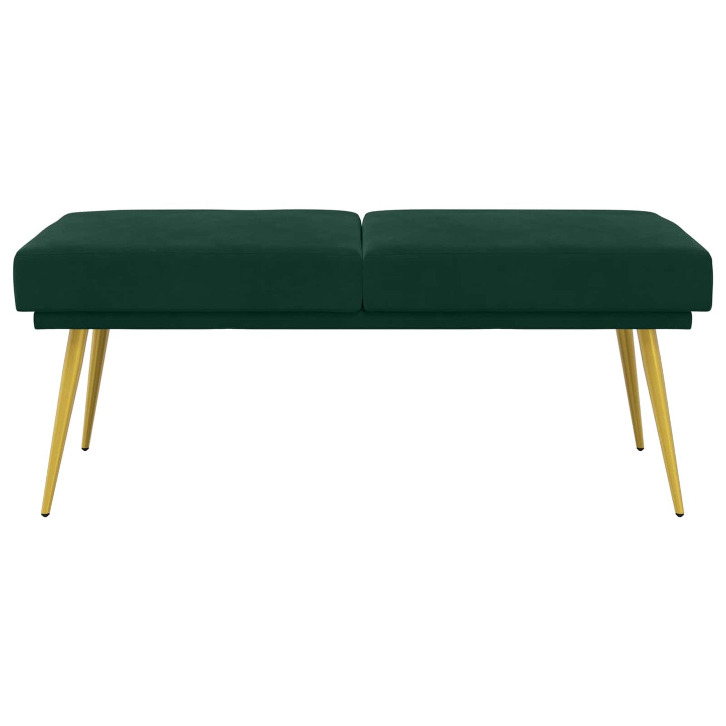 Dubbel Laagige Bank Donkergroen 120 x 45 x 46 cm Fluweel