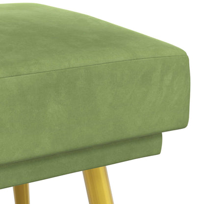 Dubbel Laagige Bank Lichtgroen 120 x 45 x 46 cm Fluweel
