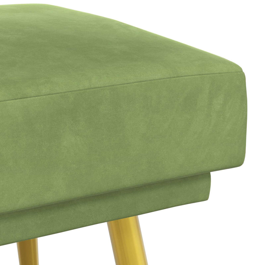 Dubbel Laagige Bank Lichtgroen 120 x 45 x 46 cm Fluweel