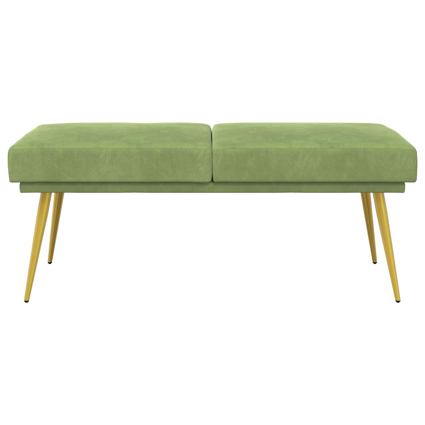 Dubbel Laagige Bank Lichtgroen 120 x 45 x 46 cm Fluweel