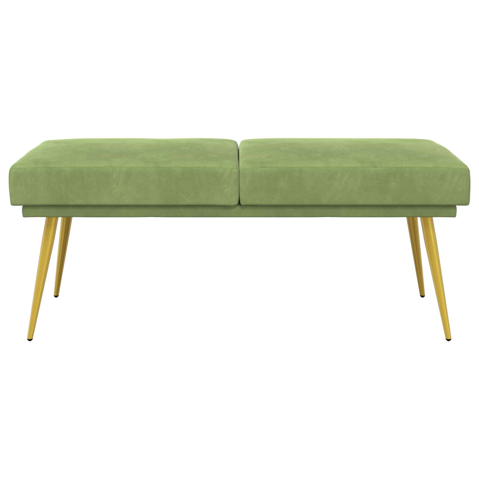Dubbel Laagige Bank Lichtgroen 120 x 45 x 46 cm Fluweel