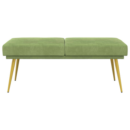 Dubbel Laagige Bank Lichtgroen 120 x 45 x 46 cm Fluweel
