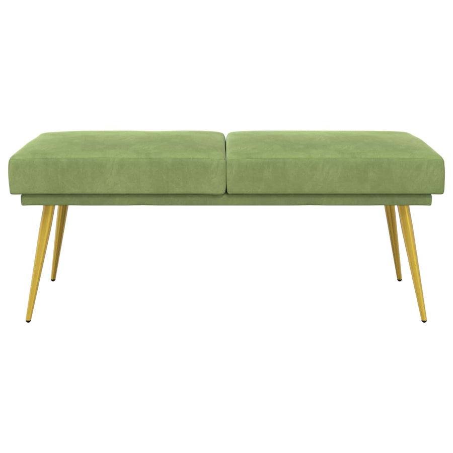 Dubbel Laagige Bank Lichtgroen 120 x 45 x 46 cm Fluweel