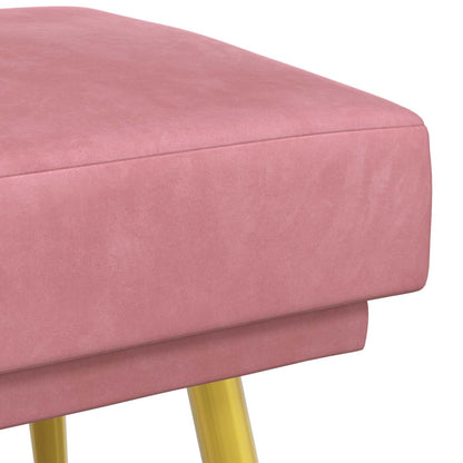 Dubbel Laagige Bank Roze 120 x 45 x 46 cm Fluweel