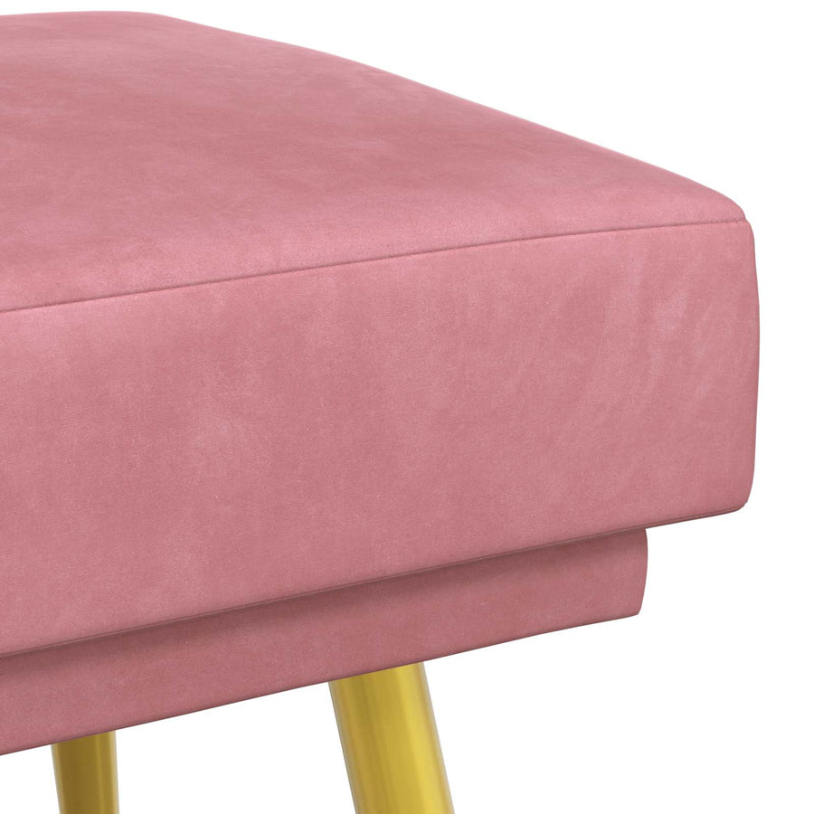Dubbel Laagige Bank Roze 120 x 45 x 46 cm Fluweel