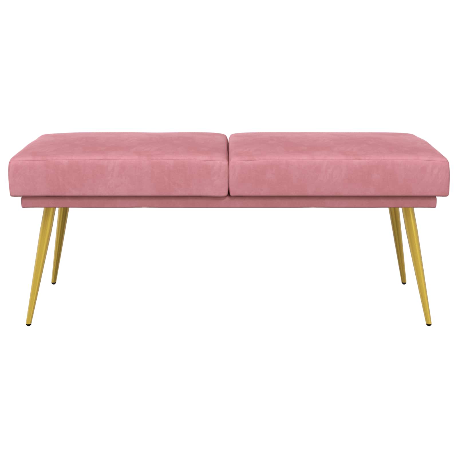 Dubbel Laagige Bank Roze 120 x 45 x 46 cm Fluweel