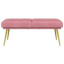 Dubbel Laagige Bank Roze 120 x 45 x 46 cm Fluweel