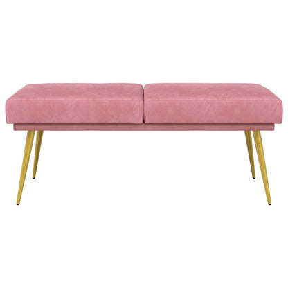 Dubbel Laagige Bank Roze 120 x 45 x 46 cm Fluweel