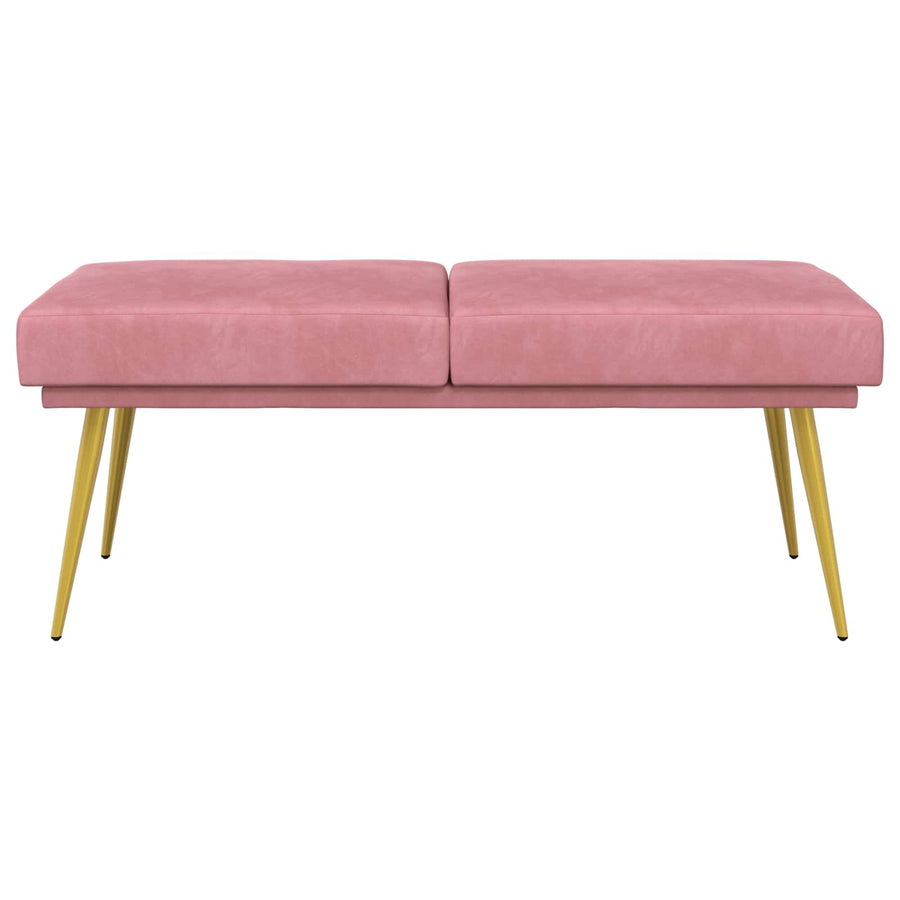 Dubbel Laagige Bank Roze 120 x 45 x 46 cm Fluweel