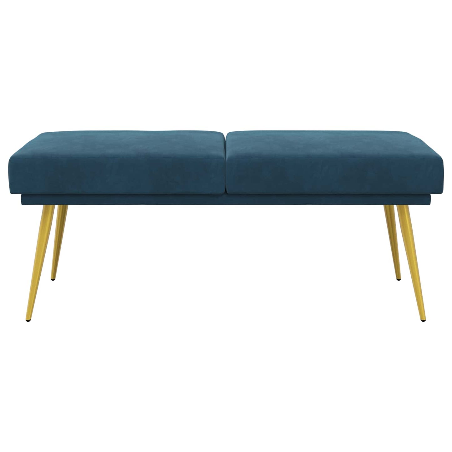 Dubbel Laagige Bank Blauw 120 x 45 x 46 cm Fluweel