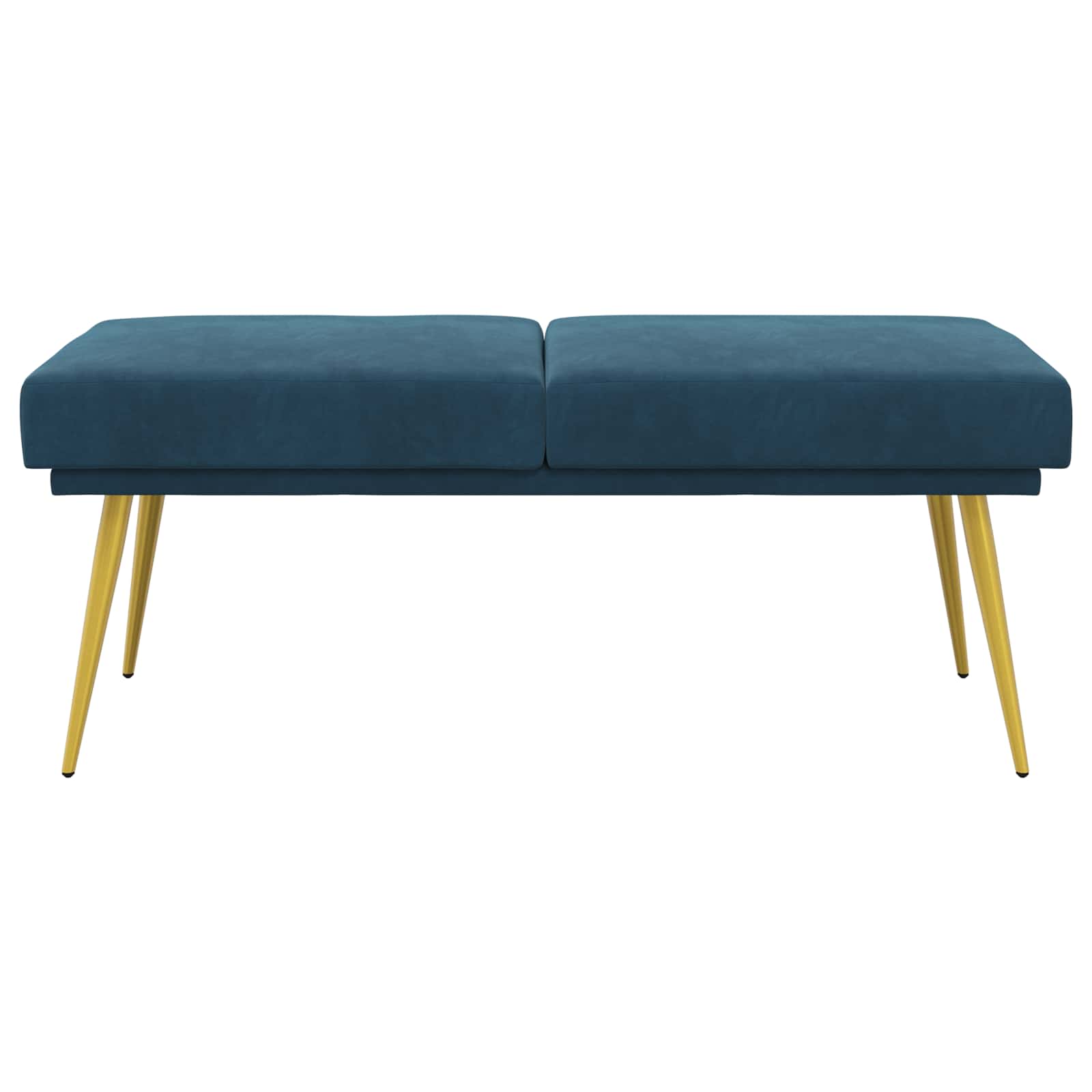 Dubbel Laagige Bank Blauw 120 x 45 x 46 cm Fluweel