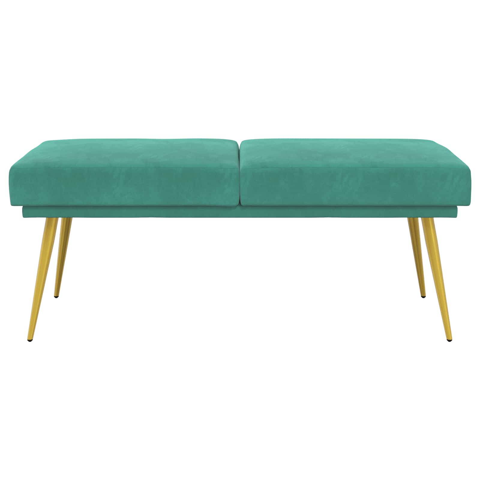 Dubbel Laagige Bank Turquoise 120 x 45 x 46 cm Fluweel
